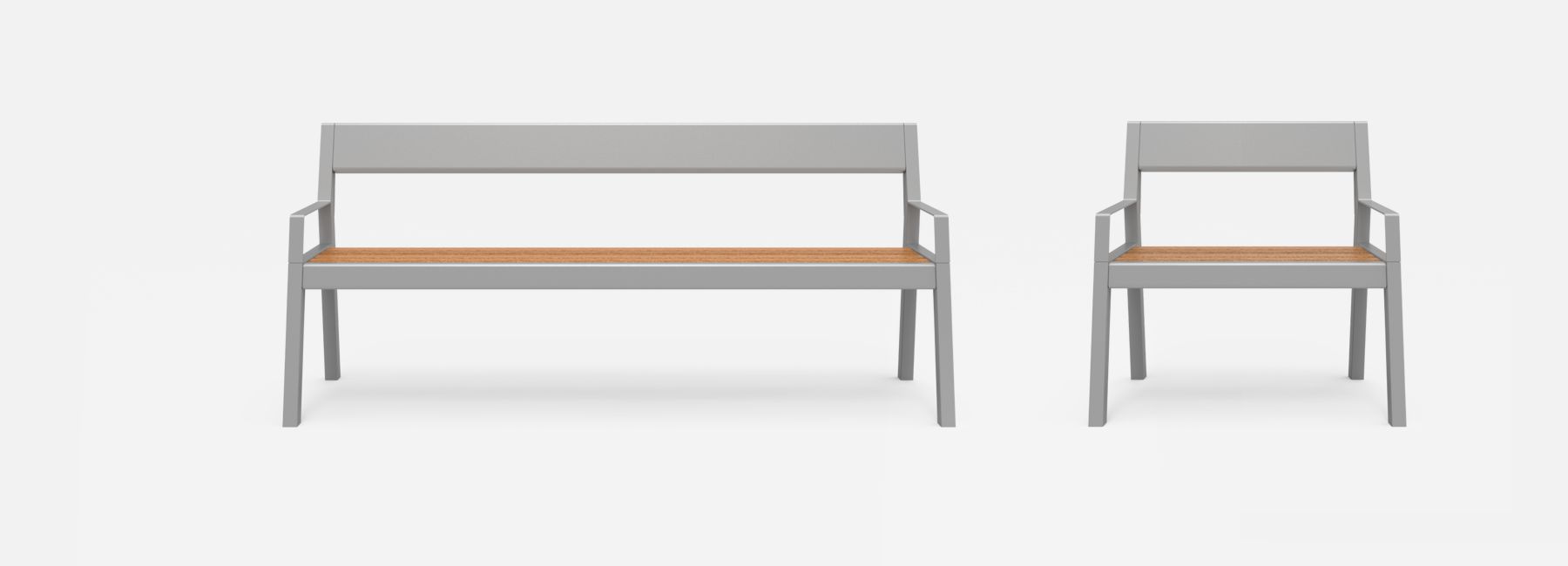 Bellevie panca con schienale in alluminio - arredo esterni - fermob - Panca  di design moderno – Tomasi Design
